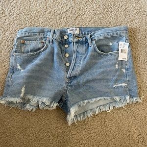 NWT Agolde Denim Cutoff Shorts Size 31